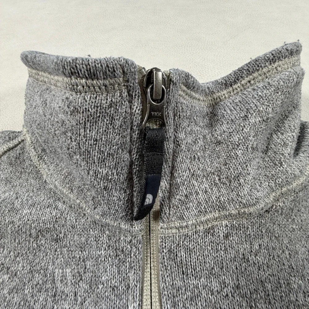 The North‎ Face Mens Small Gordon Lyons 1/4 Zip Fleece Pullover Heather Gray